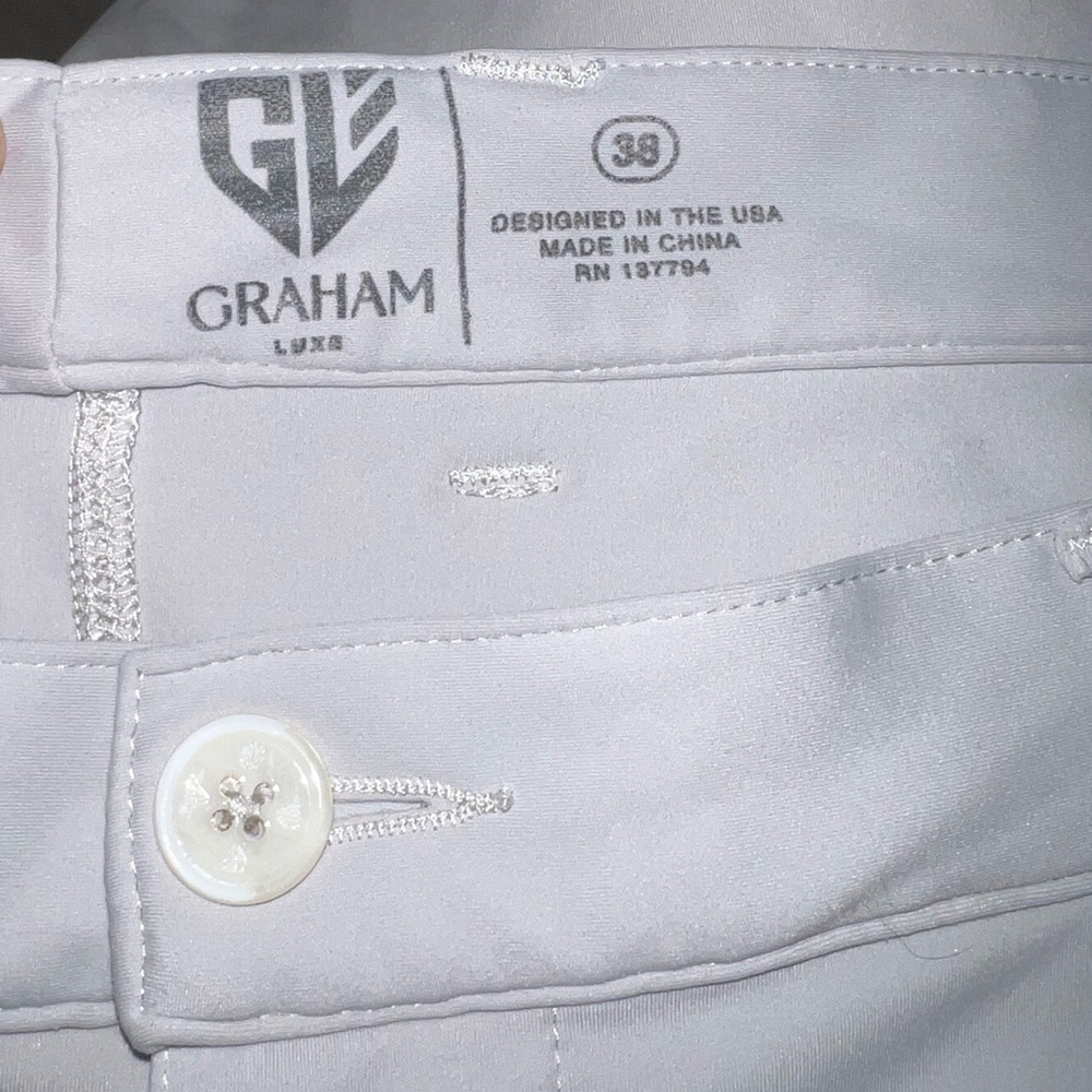 Graham Luxe/1764golf Gray Wren Performance Golf Shorts Soft Stretch Mens Size 38